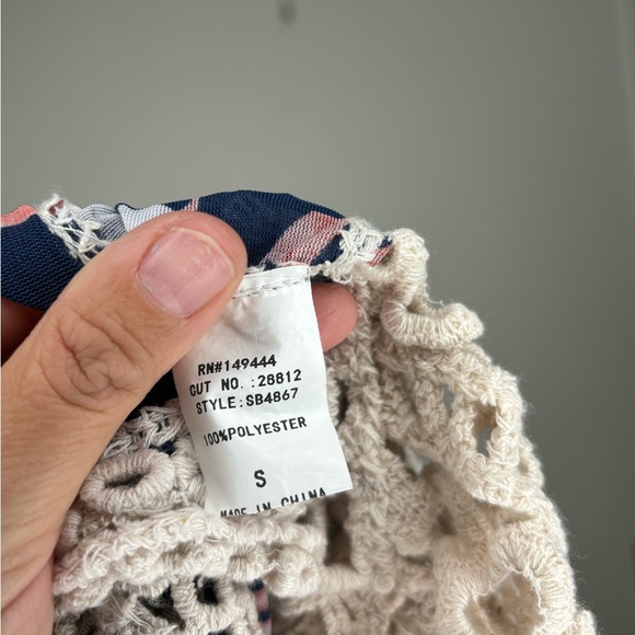 Ember Boho Floral & Lace Cardigan Sz S - Picture 8 of 9